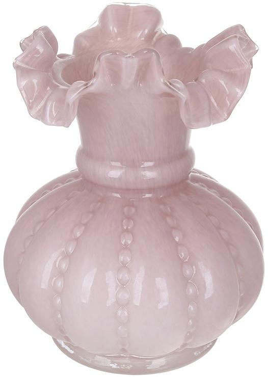 Ваза стеклянная Toulouse 15х20 см Пастельно-лиловый