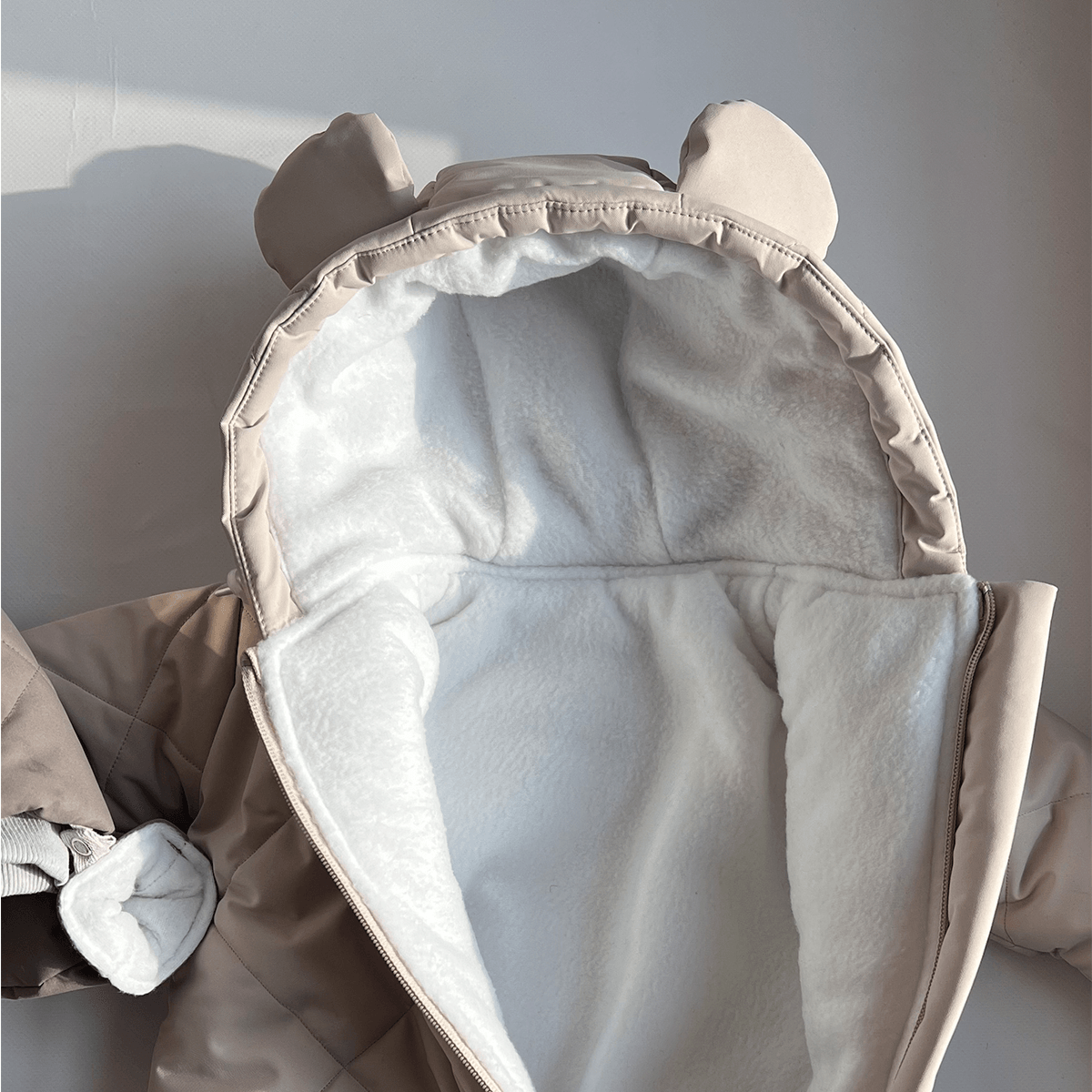 Детский зимний комбинезон Bunny Box водонепроницаемый р. 68 Бежевый (22138765) - фото 3 Детский зимний комбинезон Bunny Box водонепроницаемый р. 68 Бежевый (22138765) - фото 3