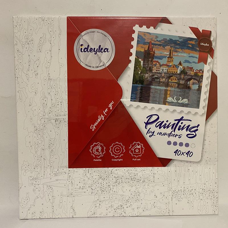 Картина за номерами KHO 3616 Вечерняя Прага 40х40 см (3616)