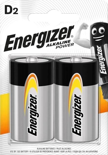 Батарейка Energizer D/LR20 Alkaline 1,5v 2 шт. (35320877)