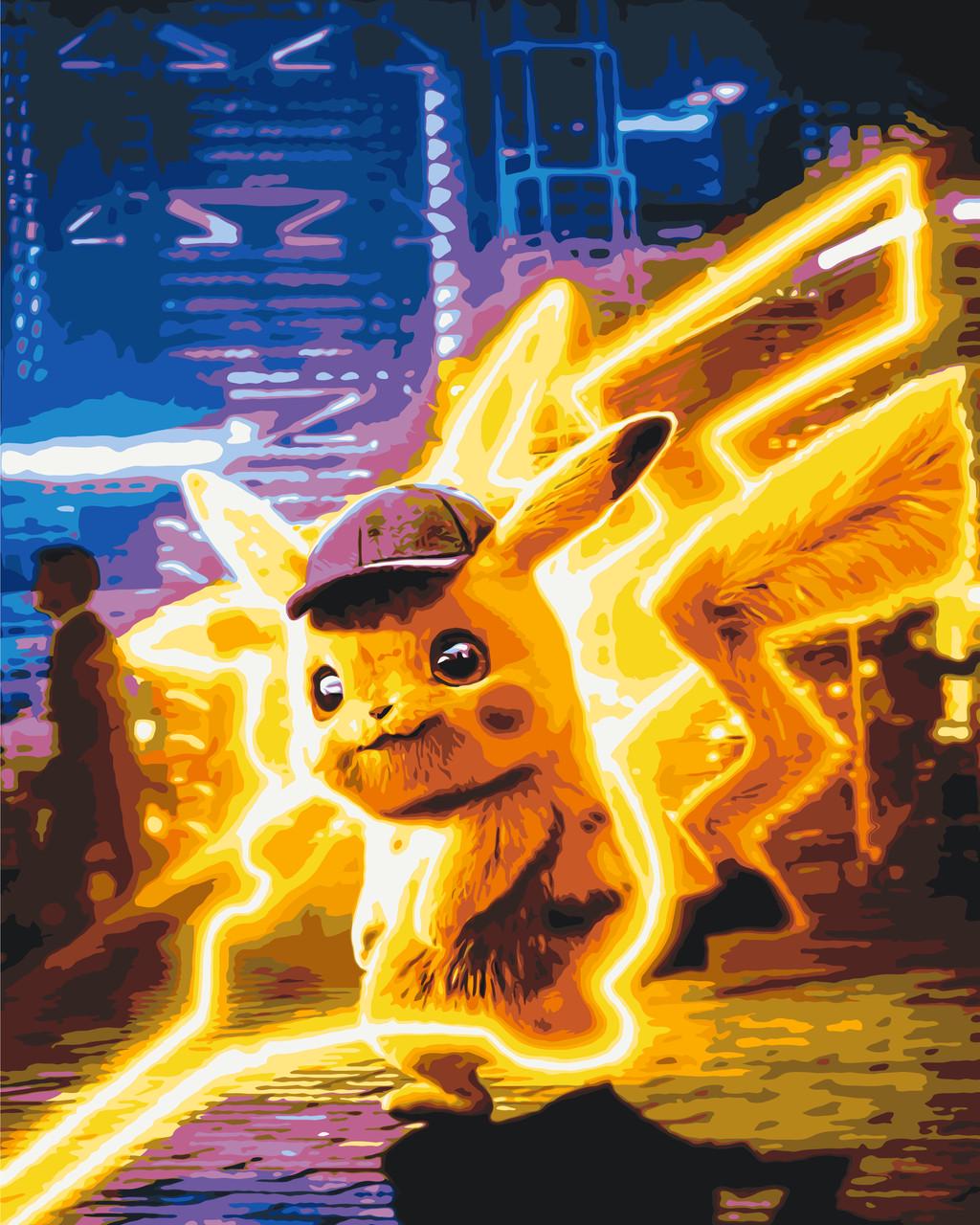 Картина по номерам ORIGAMI Покемоны Пикачу аниме 40х50 см (LW30420)