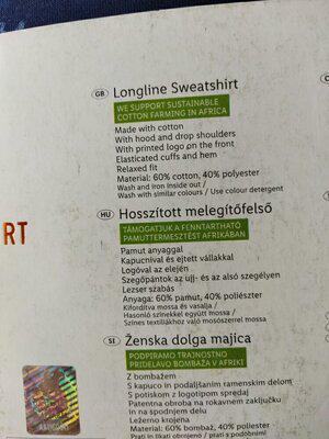 Толстовка жіноча Esmara USGrand довга з капюшоном M - фото 4 Толстовка жіноча Esmara USGrand довга з капюшоном M - фото 4