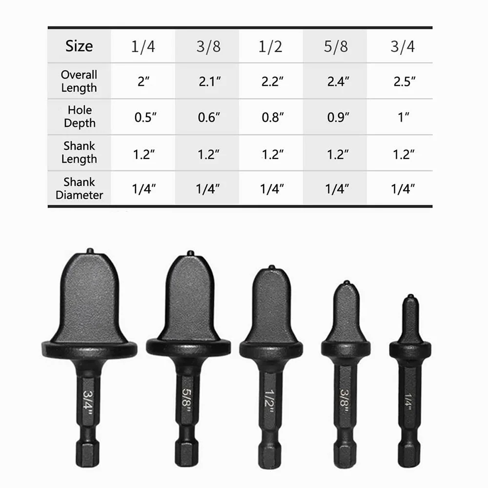 Розширювачі для розвальцювання мідних труб 7/8 3/4 5/8 1/2 3/8 1/4" 11 шт. (1005006946472351) - фото 3