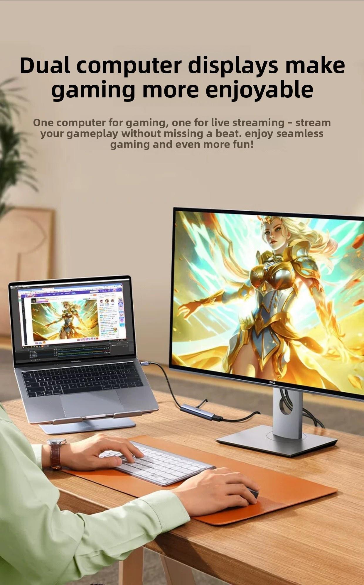 Карта видеозахвата USB Ugreen 100W HDMI TYPE-C 2K Темно-серый (35866) - фото 12 Карта видеозахвата USB Ugreen 100W HDMI TYPE-C 2K Темно-серый (35866) - фото 12