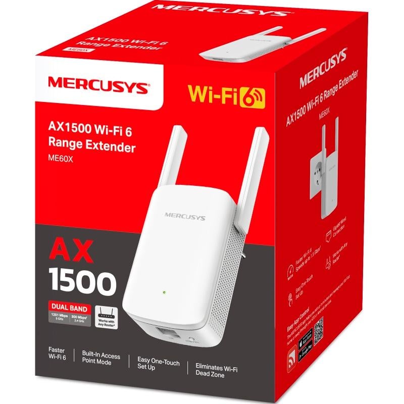 Підсилювач бездротового сигналу Mercusys ME60X (613916) - фото 3