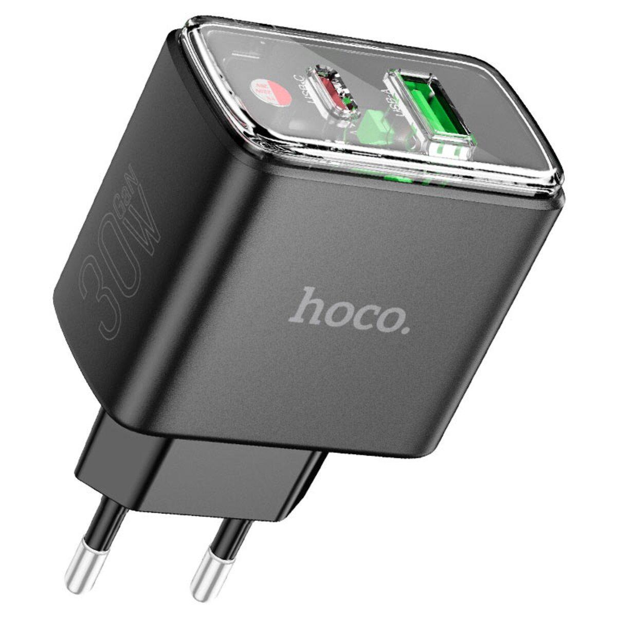 Зарядное устройство Hoco CS42A Smart PD30W/QC3.0 charger EU Black (6942007620765) Зарядное устройство Hoco CS42A Smart PD30W/QC3.0 charger EU Black (6942007620765)