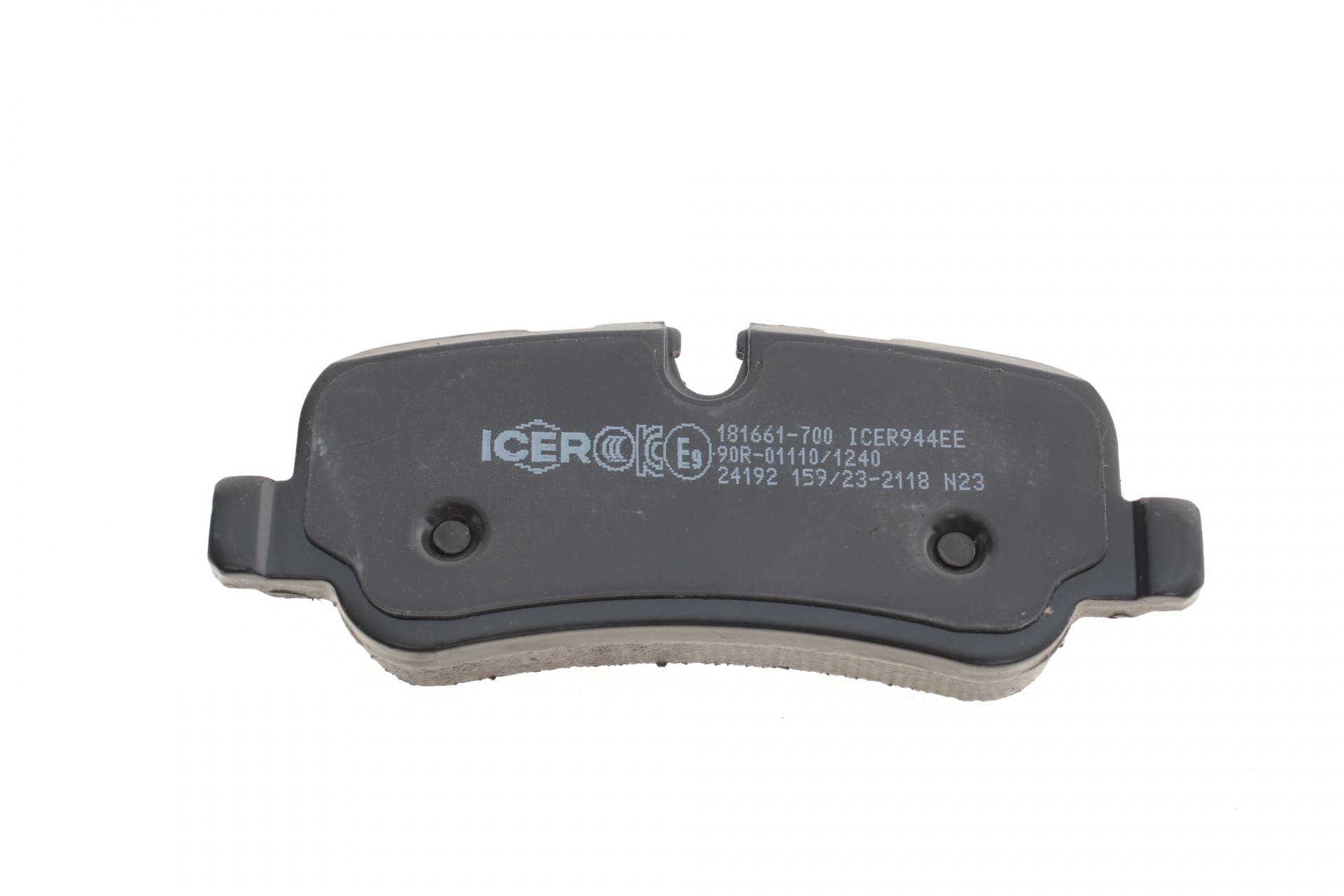 Колодки тормозные задние Land Rover Discovery III/IV 04-/Range Rover 86-181661-700 ICER