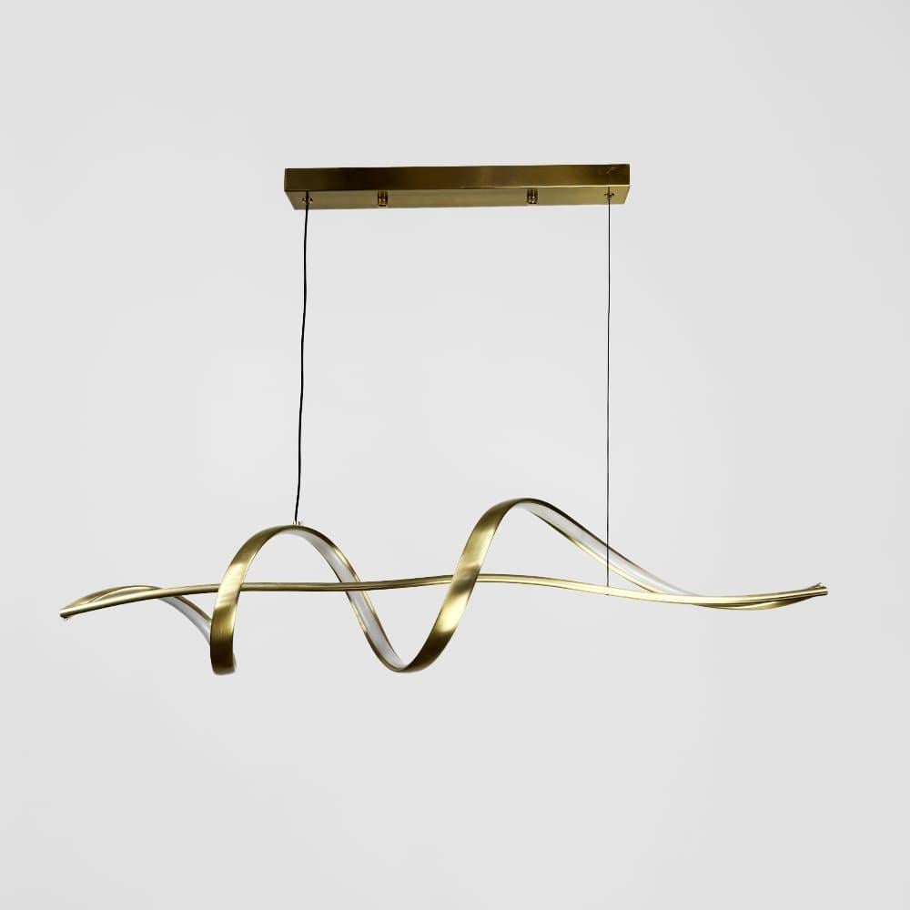 Люстра волнообразная 100 см Латунь (H26L-1000 AB)