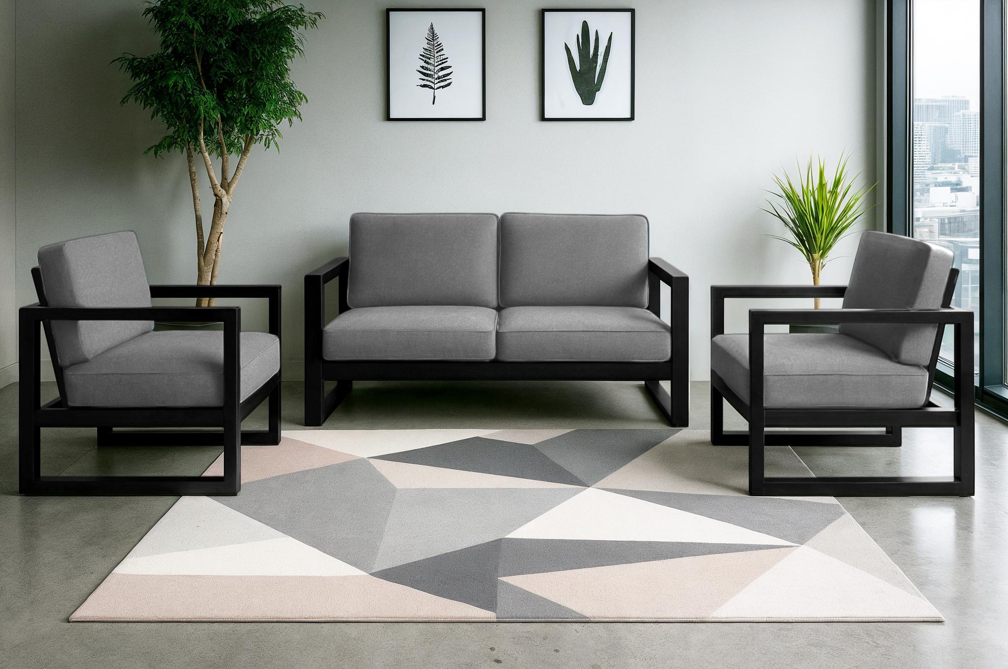 Комплект садовой мебели мягкой ТОБІ ШО Делтос/S7 велюр 750х1100х700 мм Светло-серый/29 (28265744)