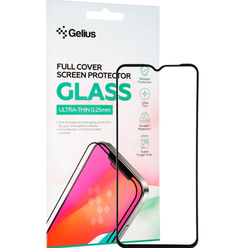 Захисне скло Gelius Full Cover Ultra-Thin 0.25mm для Samsung A125 (A12)/M127 (M12) Black