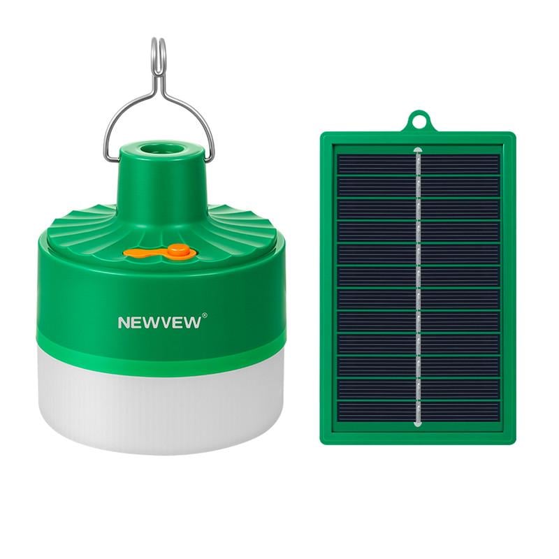 Фонарь аккумуляторный комплект NEWVEW NV-T248 Solar Pane 1W 1600mAh Green