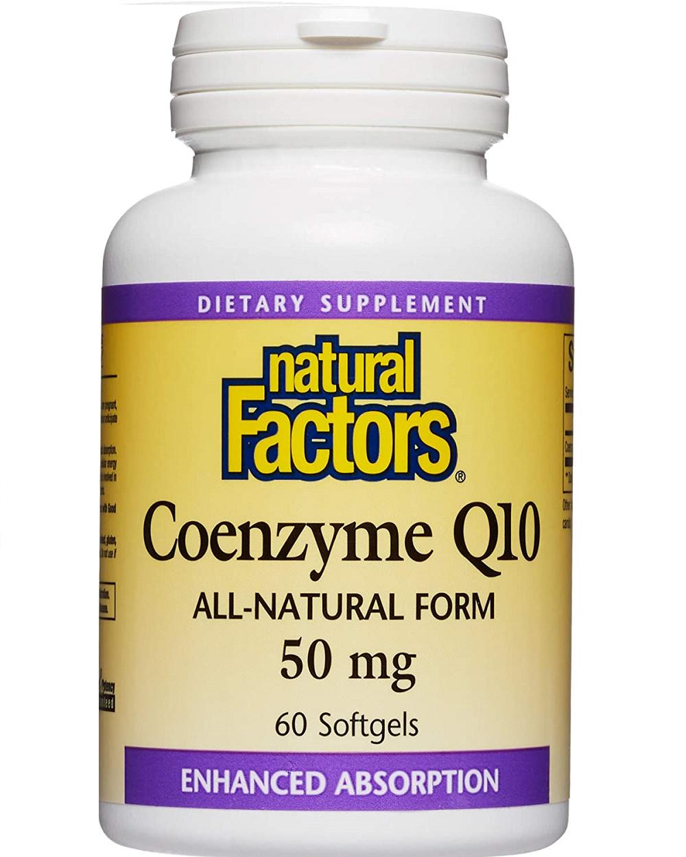 Коэнзим Natural Factors Coenzyme Q10 50 мг 60 Softgels