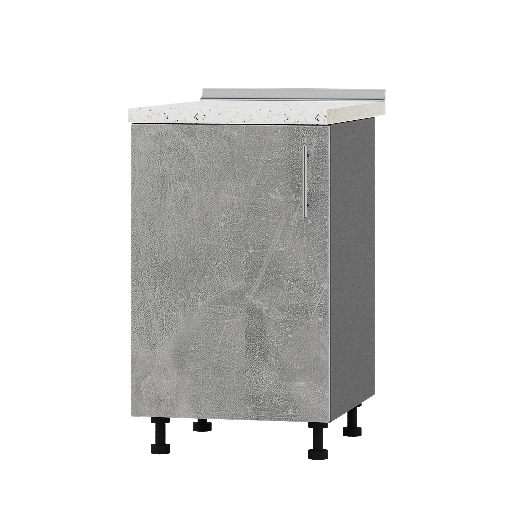 Шкаф нижний Эверест Оптима модуль Низ Н83-500 50х47х85 см Бетон/Антрацит (06432)