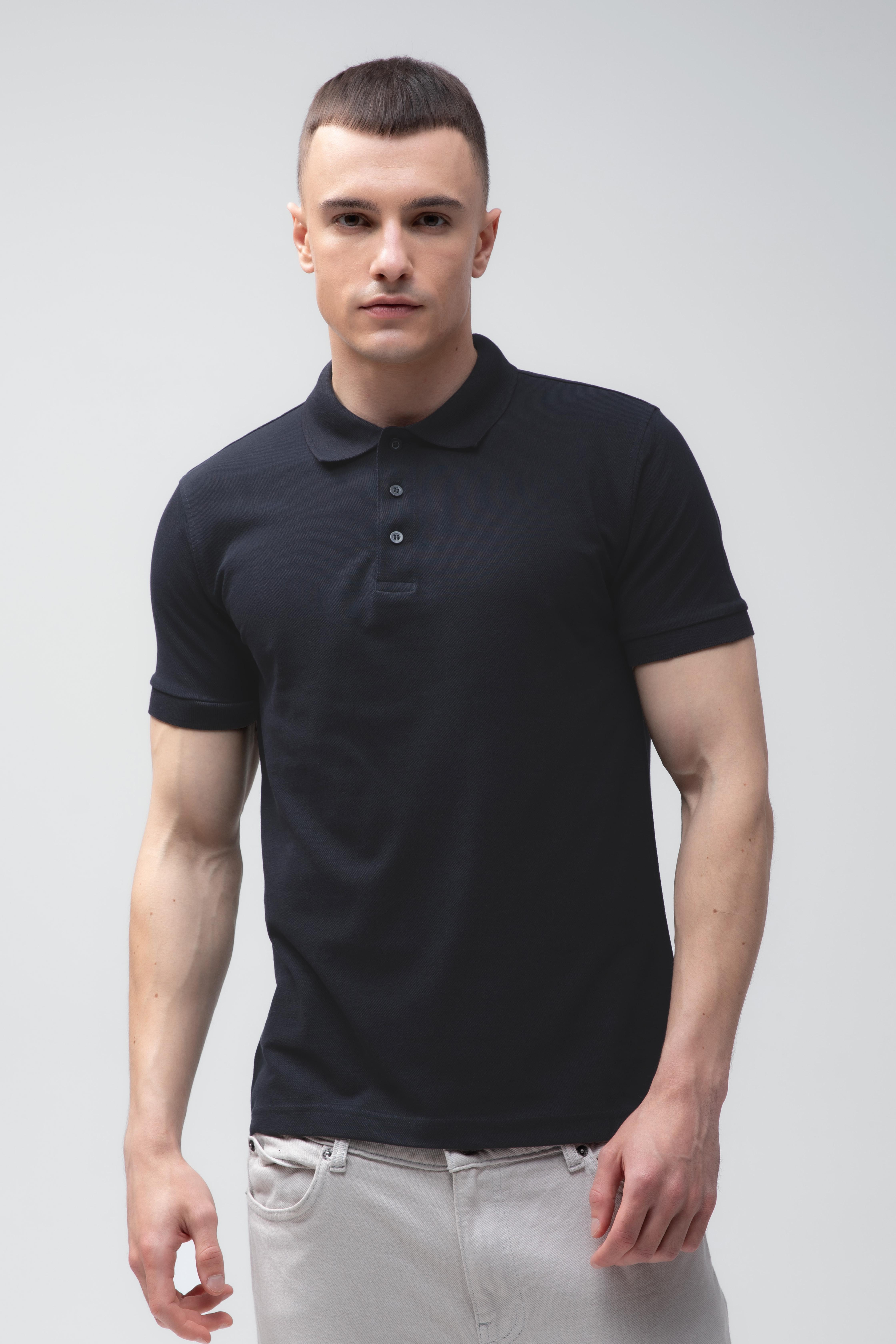 Поло мужское классическое Stedman Lux Polo XXL Черный (ST9060-BLO)