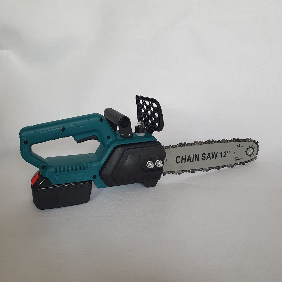 Пила аккумуляторная цепная 12" для обрезки деревьев с 2 аккумуляторами Синий (AIF-12-Blue) Пила аккумуляторная цепная 12" для обрезки деревьев с 2 аккумуляторами Синий (AIF-12-Blue)