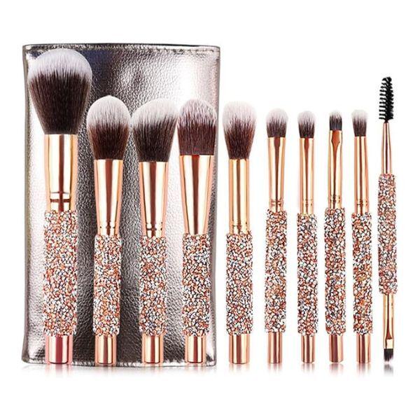 Кисти для макияжа с органайзером 10 шт. (Y02156)