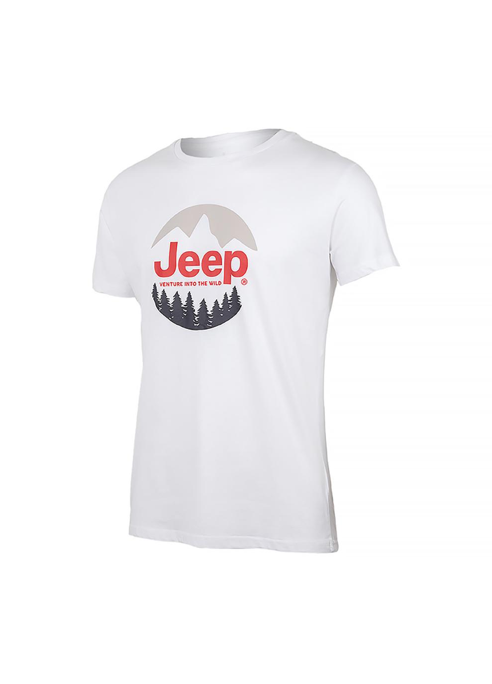 Футболка мужская JEEP T-SHIRT The spirit of Adventure XL Белый (O102585-E853 XL)