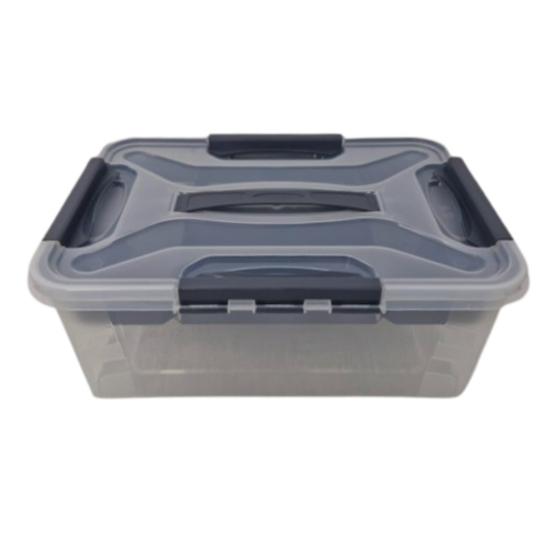 Контейнер с вкладышем-органайзером полимербит А4 Прозрачный-черный (7401)