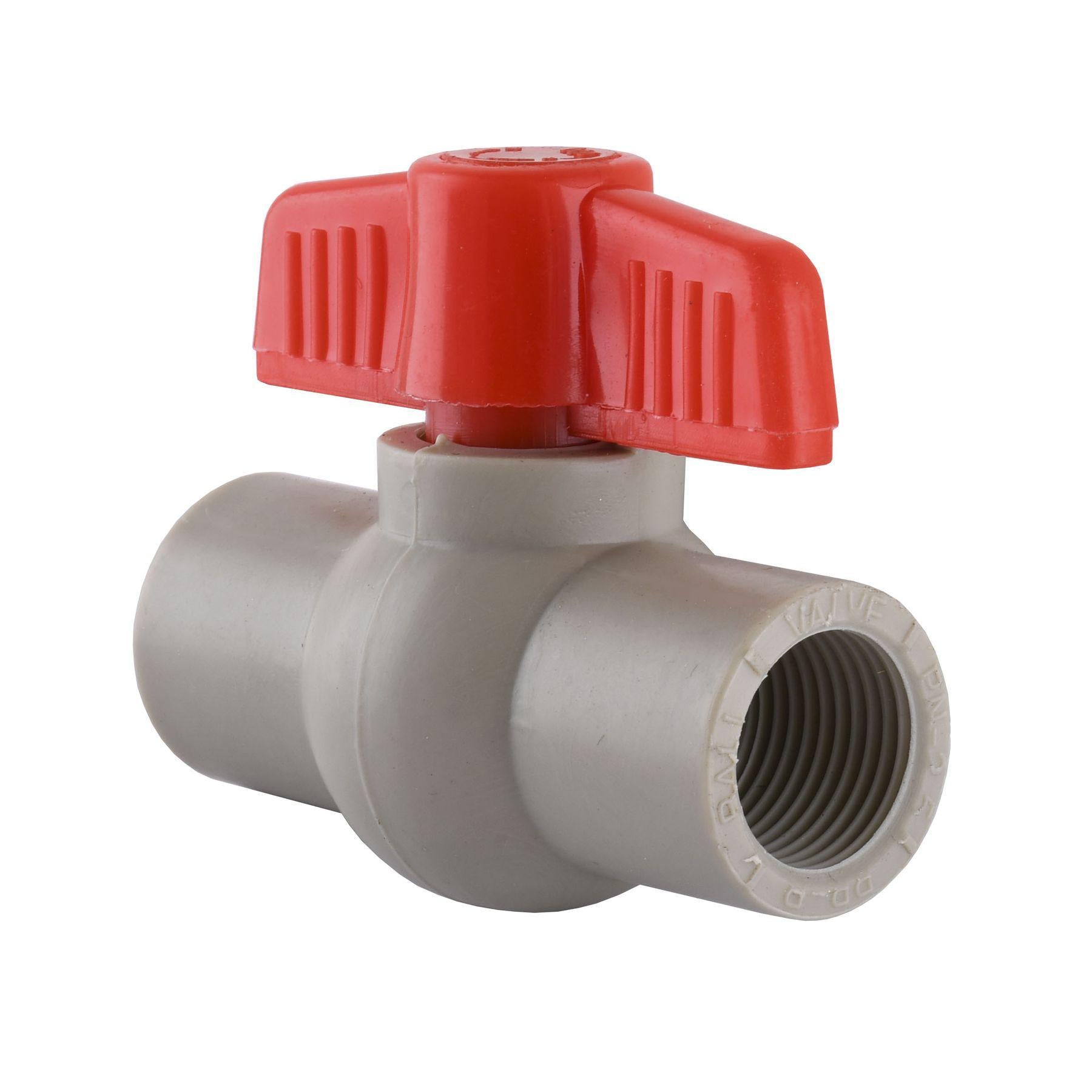 Кран шаровой Vsplast PPR 1022 пластиковый шарик Ф 20 мм 1/2х1/2" (000011994)