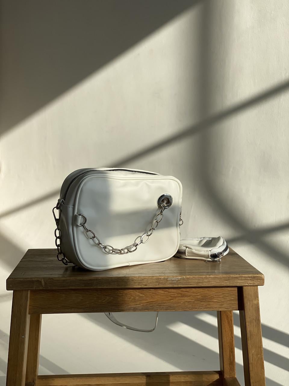 Женская сумка 6550 кросс-боди Белый (18242946)