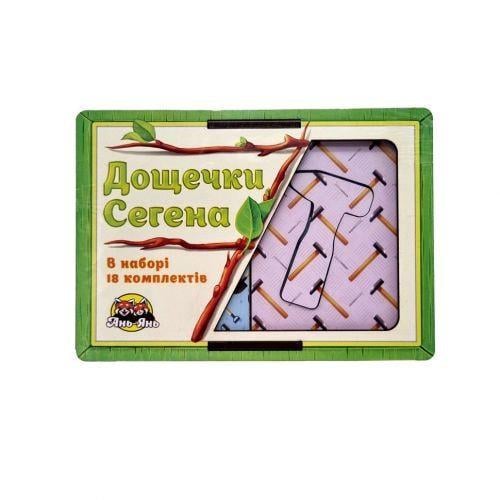 Пазл-сортер Дощечки Сегену інструменти (18119) Пазл-сортер Дощечки Сегену інструменти (18119)