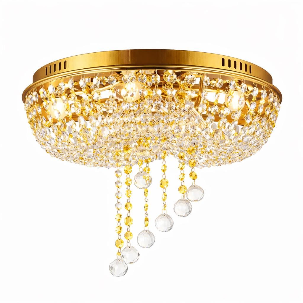 Люстра стельова кришталева Numina 3-E1002/4FGD  Золотий  (32695787)