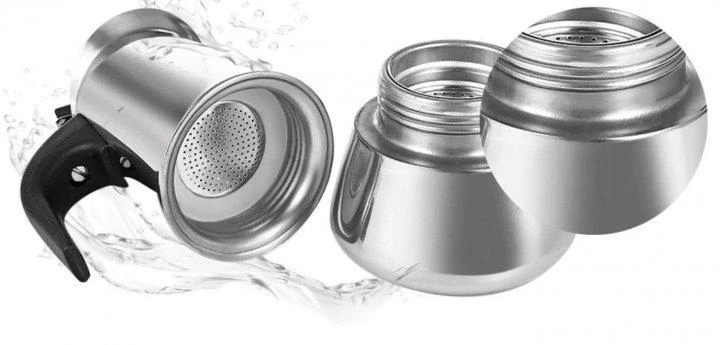 Кавоварка гейзерна Edenberg для індукційних плит 6 чашки (EB-1806) - фото 3 Кавоварка гейзерна Edenberg для індукційних плит 6 чашки (EB-1806) - фото 3