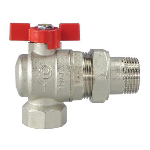 Кран шаровой IVR 3/4" угловой американка
