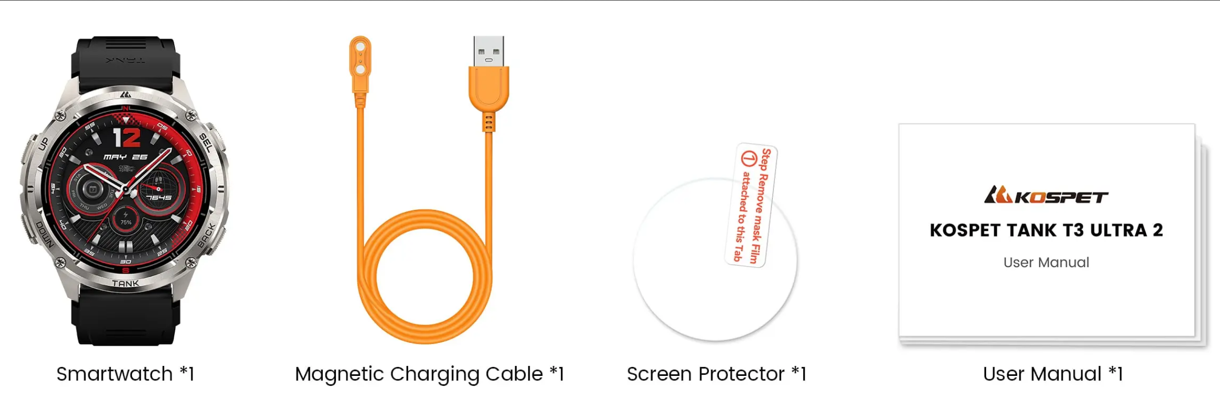 Смарт-часы тактические Kospet Tank T3 ULTRA 2 Special Edition Black - фото 11