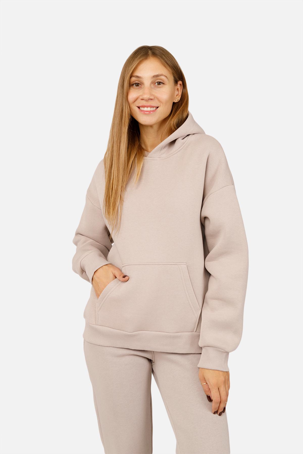 Худі жіноче ЦБ-00254549 р. 42 Бежевий (SKT001004567) - фото 2 Худі жіноче ЦБ-00254549 р. 42 Бежевий (SKT001004567) - фото 2