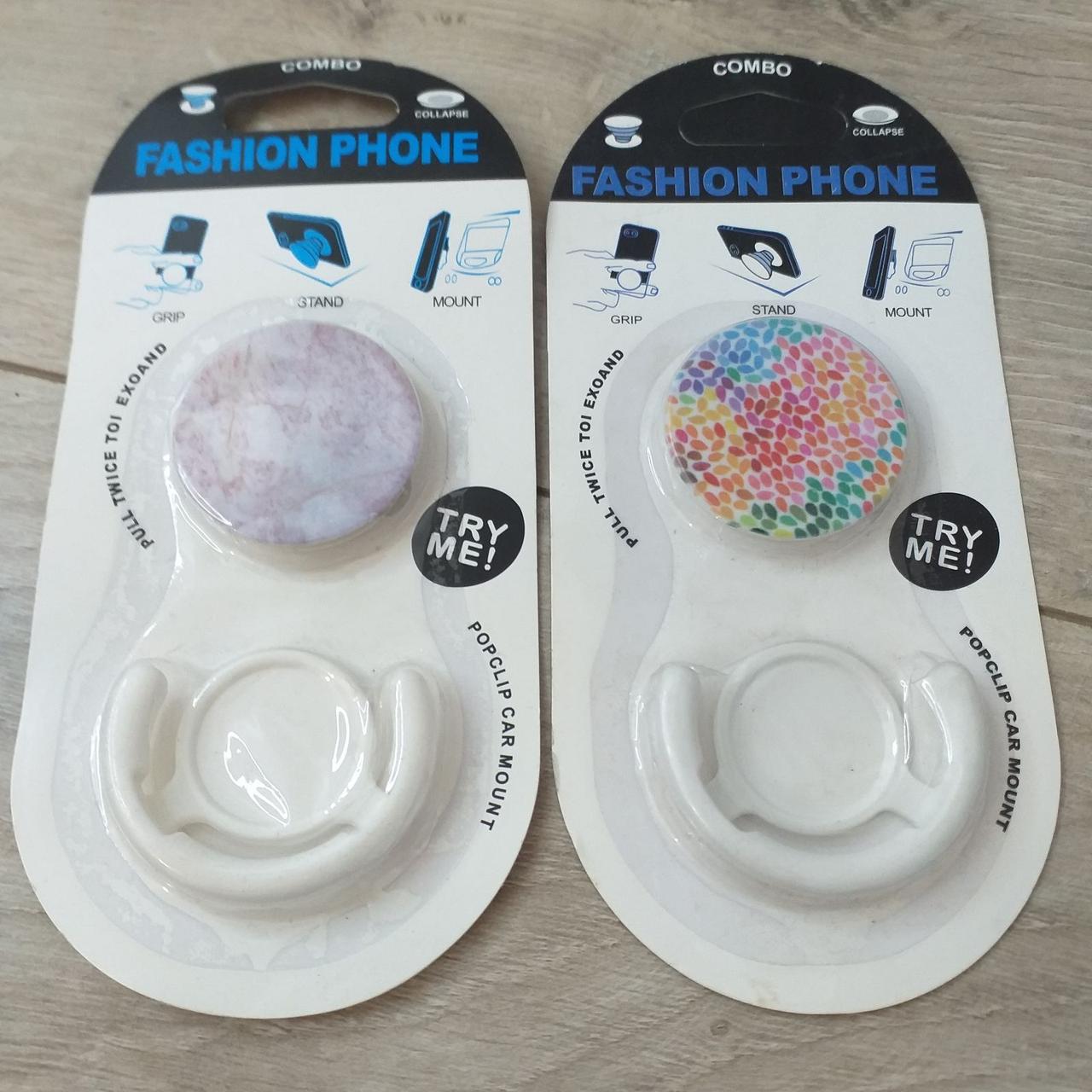 Попсокет держатель Fashion для 3D Combo 2 шт./1 уп. Белый (KG-10546) Попсокет держатель Fashion для 3D Combo 2 шт./1 уп. Белый (KG-10546)