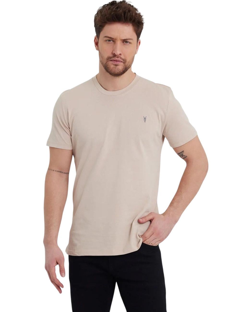 Футболка чоловіча базова Combined Blank Apparel TST0201.BEJ L Бежевий (2228682272061)