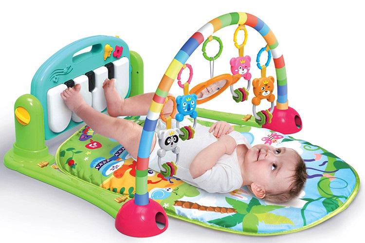 Развивающий детский коврик Huanger голубой пианино 71х47 см - фото 3 Развивающий детский коврик Huanger голубой пианино 71х47 см - фото 3