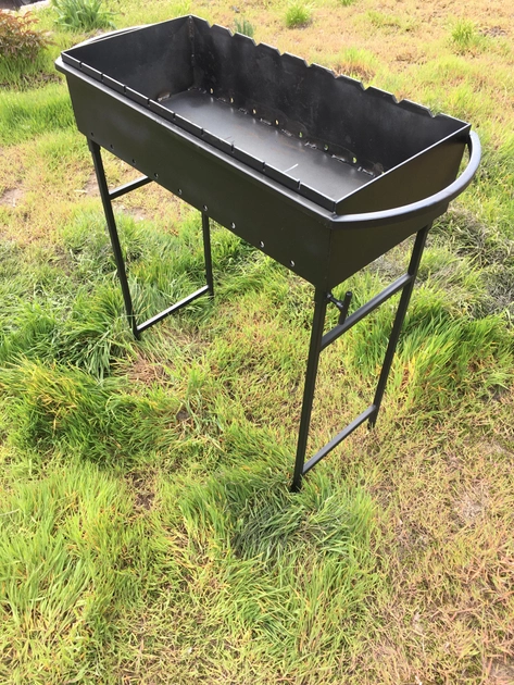 Мангал переносний Metalzavod M6-3N на 9 шампурів зі знімними ніжками Чорний (81-17-M9-4N) - фото 5 Мангал переносний Metalzavod M6-3N на 9 шампурів зі знімними ніжками Чорний (81-17-M9-4N) - фото 5