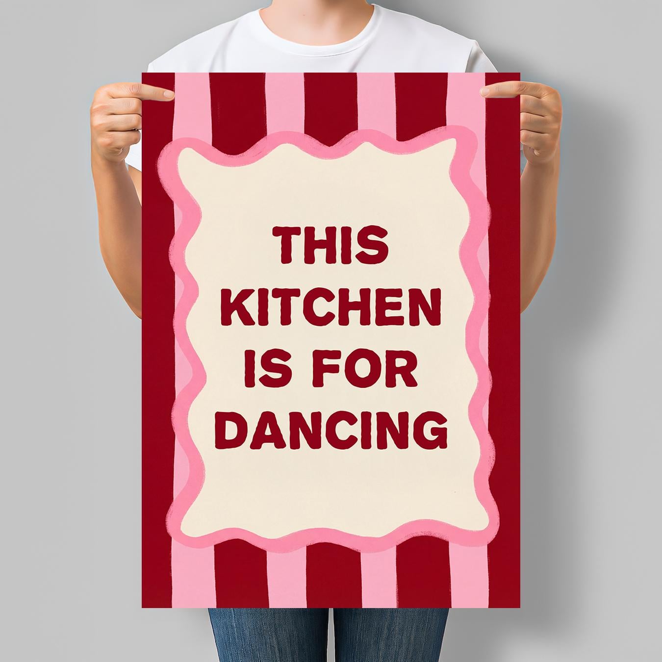 Постер для кухни This Kitchen Is For Dancing Эта кухня создана для танцев 42x60 см A2 без рамки (MOTN008_A2) Постер для кухни This Kitchen Is For Dancing Эта кухня создана для танцев 42x60 см A2 без рамки (MOTN008_A2)