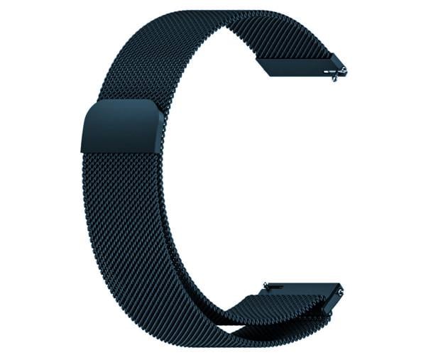 Ремешок металлический Milanese Magnetic для смарт-часов Amazfit Bip 6/5 22 мм Синий