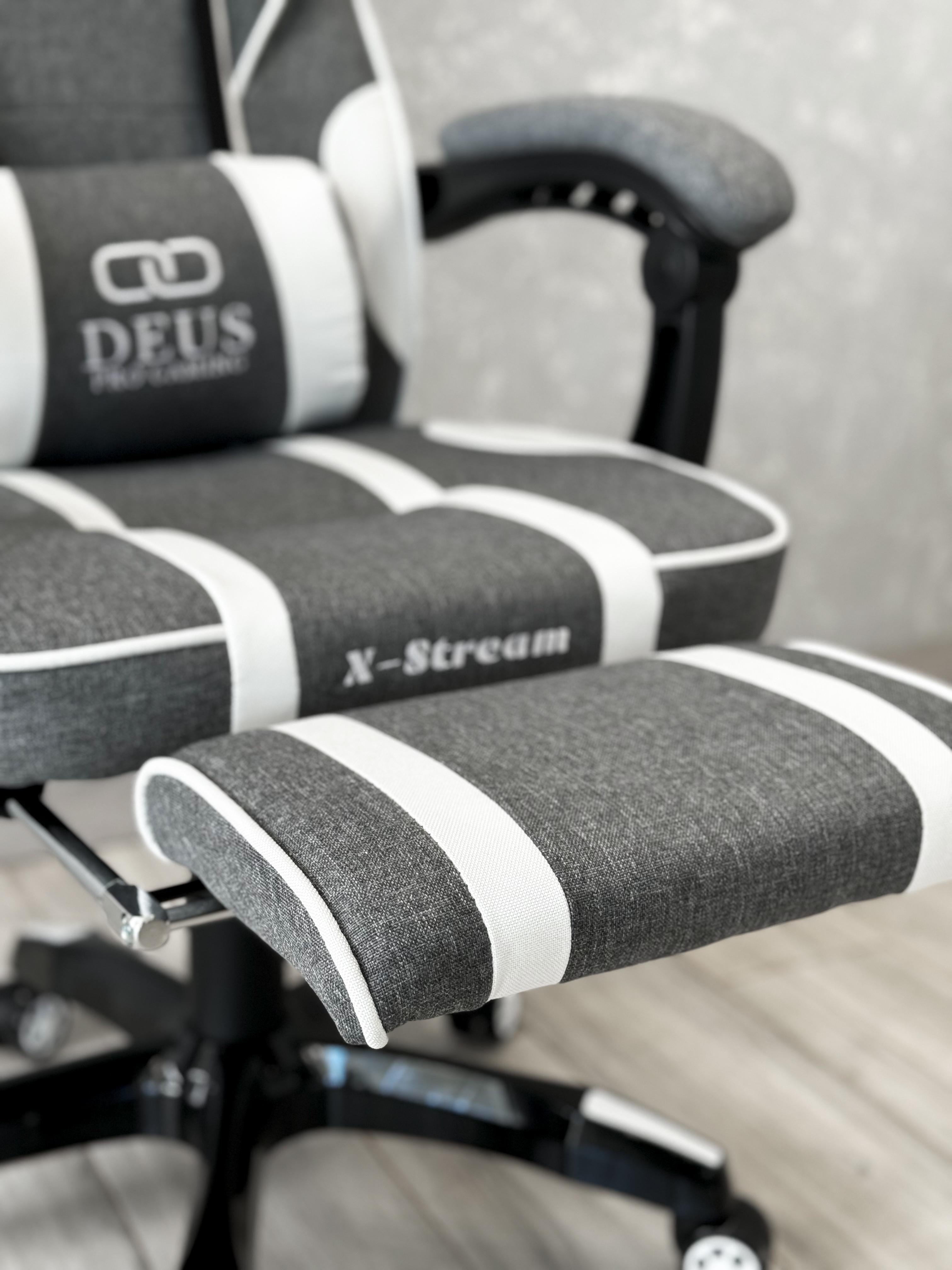 Крісло ігрове Deus T14 Сірий/Білий - фото 5