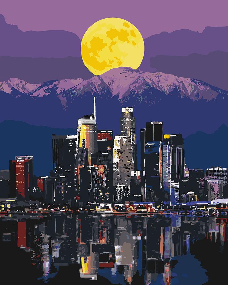 Картина за номерами Ідейка "Вогні мегаполісу" 40х50 см (skl-КНО3565)