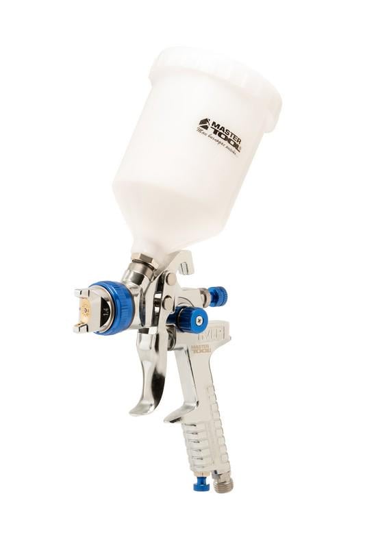 Фарбопульт пневматичний MasterTool HVLP GLAZE ВПЛБ 600 мл Ø 1,4 мм круглий/плоский факел 150-220 л/хв 3-4 бар (80-8900)