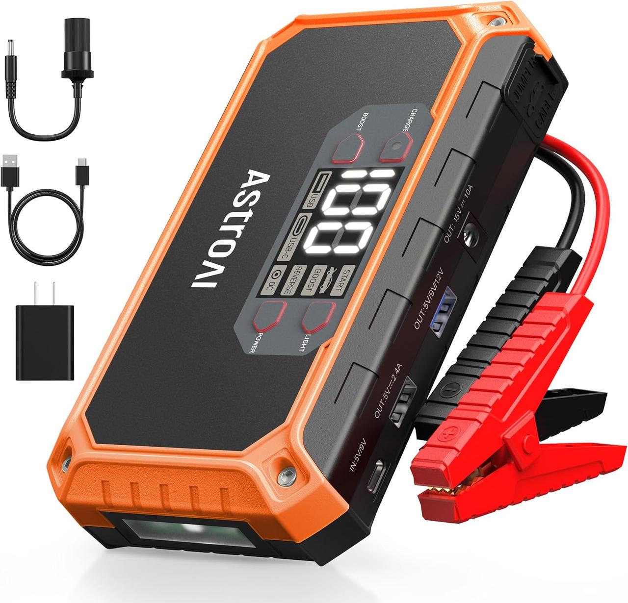 Пусковое устройство AstroAI Jump Starter 2000А Orange (AHET118GY)