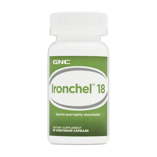 Микроэлемент Железо GNC Ironchel 18 мг 90 Veg Caps