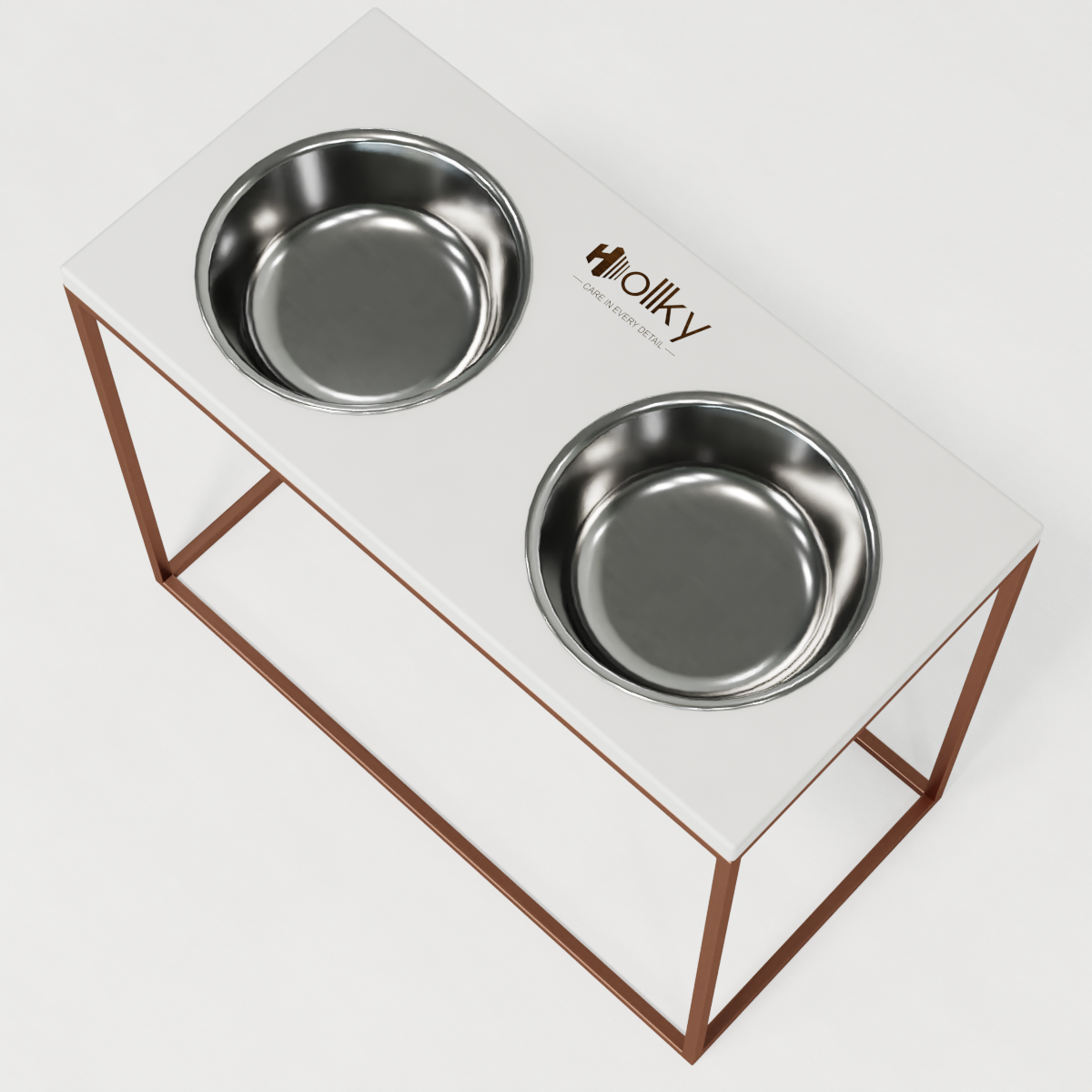 Миски на подставке для больших собак Hollky Base XL20 2х1,8 л (BXL40-522640-GLWH) - фото 8 Миски на подставке для больших собак Hollky Base XL20 2х1,8 л (BXL40-522640-GLWH) - фото 8