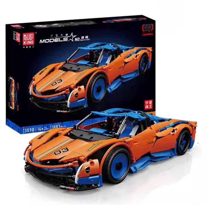 Конструктор спортивна машина Pagani на управлінні на 1883 дет. Синій з помаранчевим - фото 3 Конструктор спортивна машина Pagani на управлінні на 1883 дет. Синій з помаранчевим - фото 3