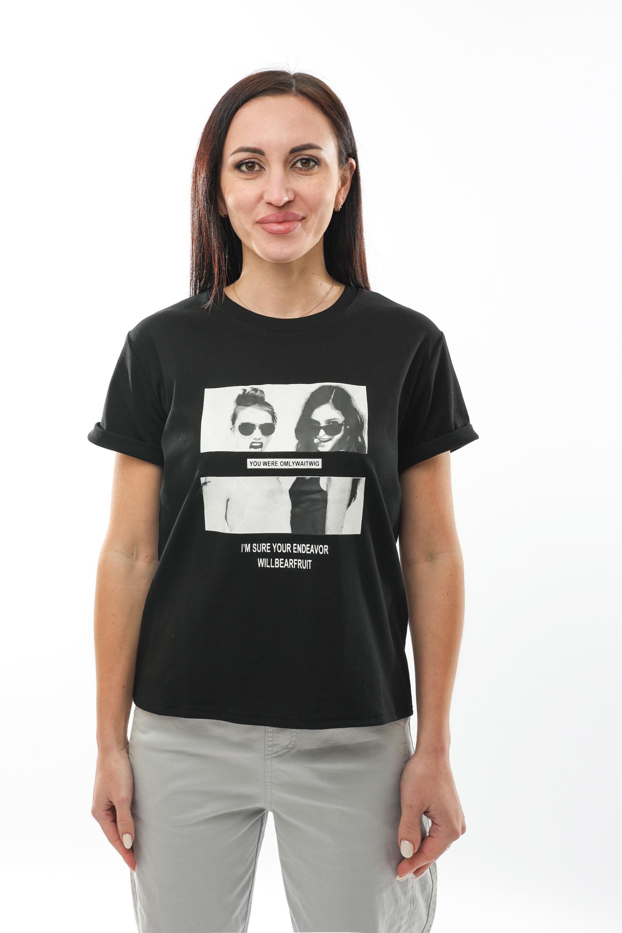 Футболка женская est. 1991 L Черный (277702-L)