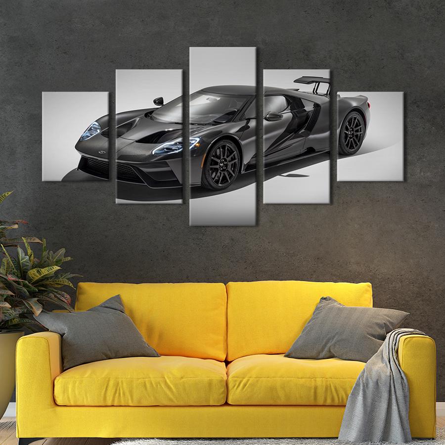 Картина на холсте Спортивный автомобиль Ford GT 162x80 см (1259-52)