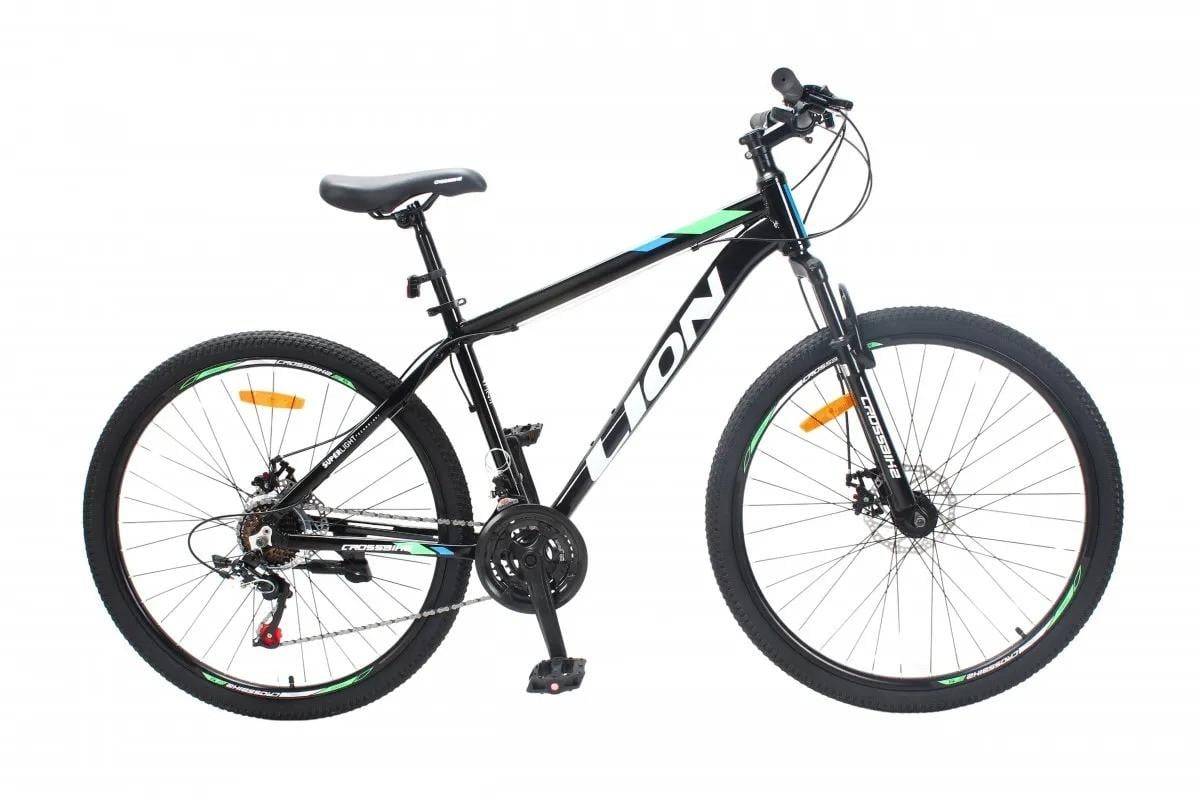 Велосипед CrossBike Lion 27,5" 17" Черно-Зеленый
