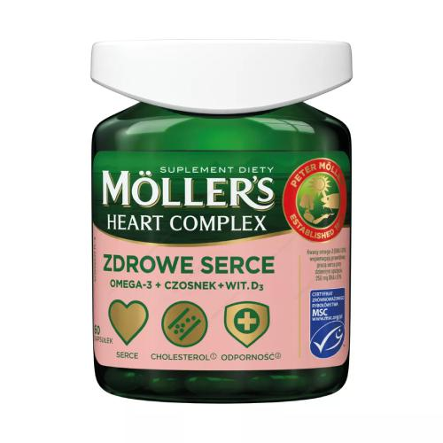 Комплекс для сердца и сосудов Mollers Heart Complex Омега-3/Коэнзим Q10/Витамин D3 60 капс. (35513398)