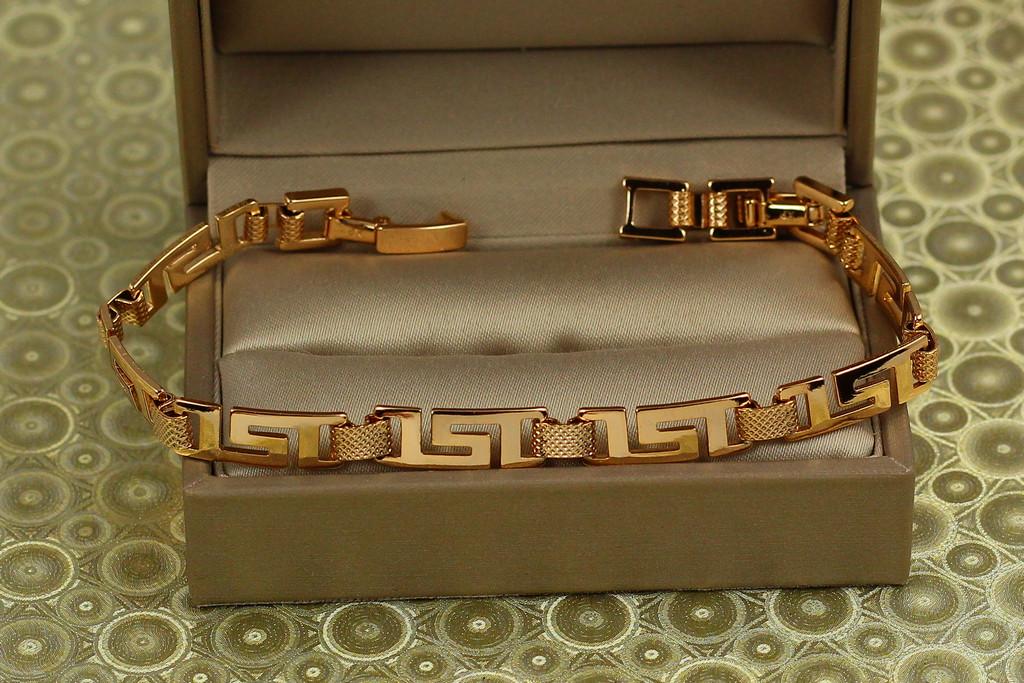 Браслет Xuping Jewelry Лора 17 см 6 мм Золотистый (2566584604)