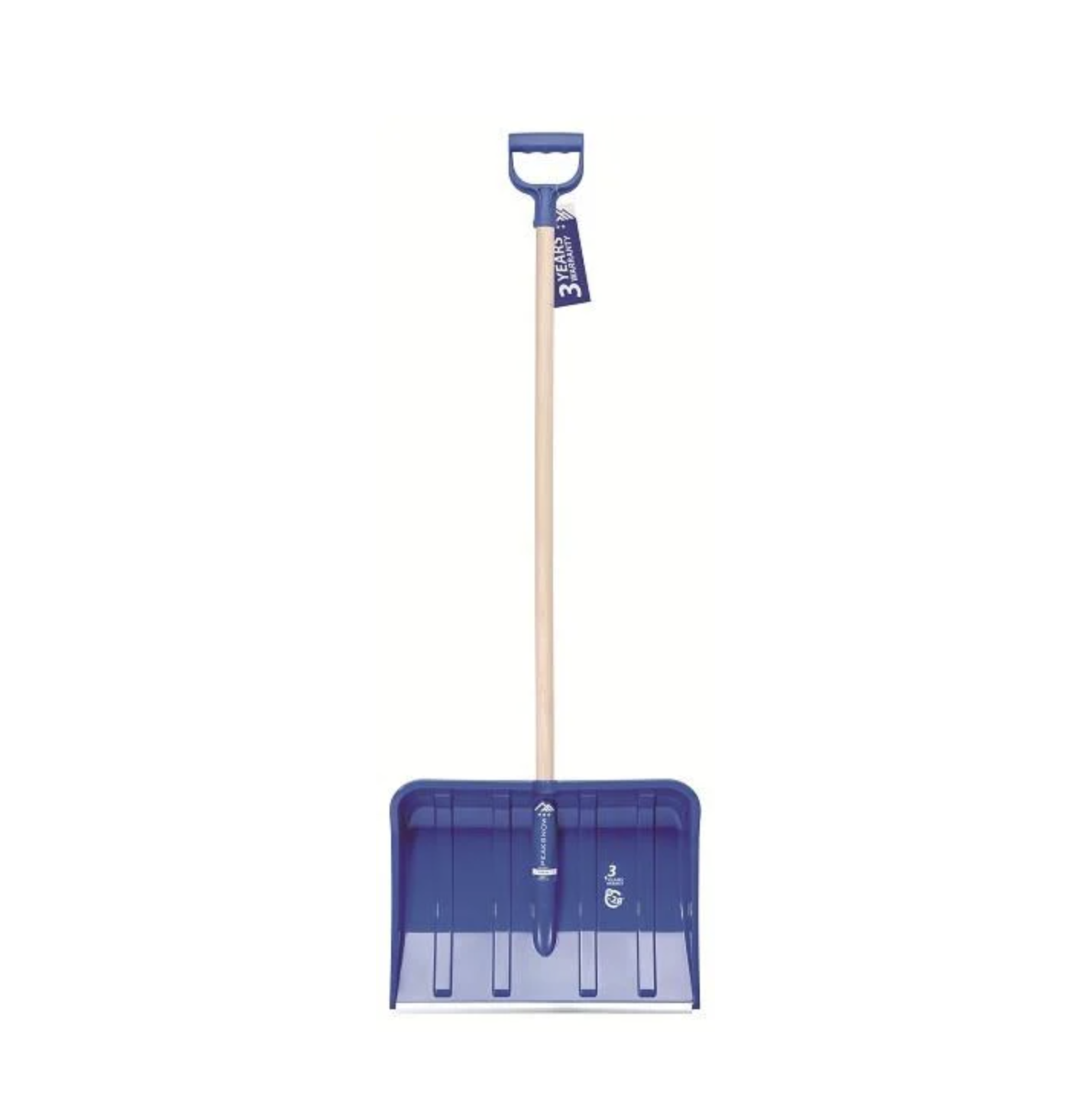 Лопата для снега Prosperplast Alpin 2A с деревянной рукоятью и ручкой 49x140x9,5 см Синий (CNT00011719)
