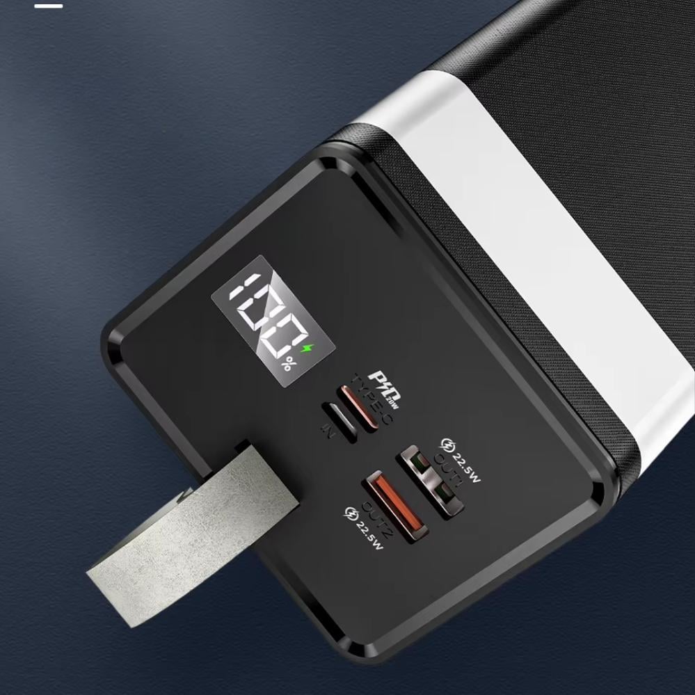 Повербанк с быстрой зарядкой Hoco J86А 50000 mAh 22,5W USB Type-C micro USB Черный (120.1664) - фото 3